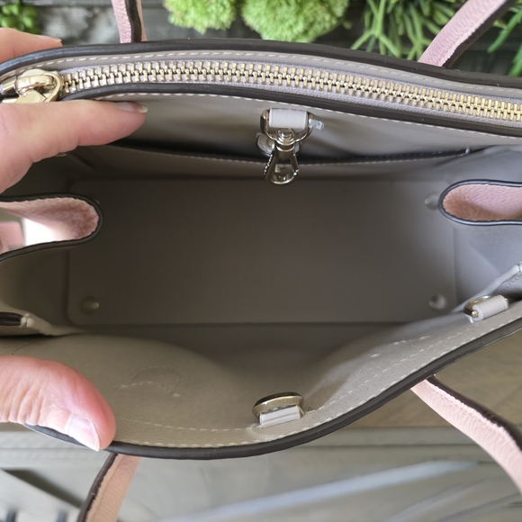 Kate Spade Mini Knott Leather Satchel/Crossbody In Mochi Pink - Picture 2 of 11